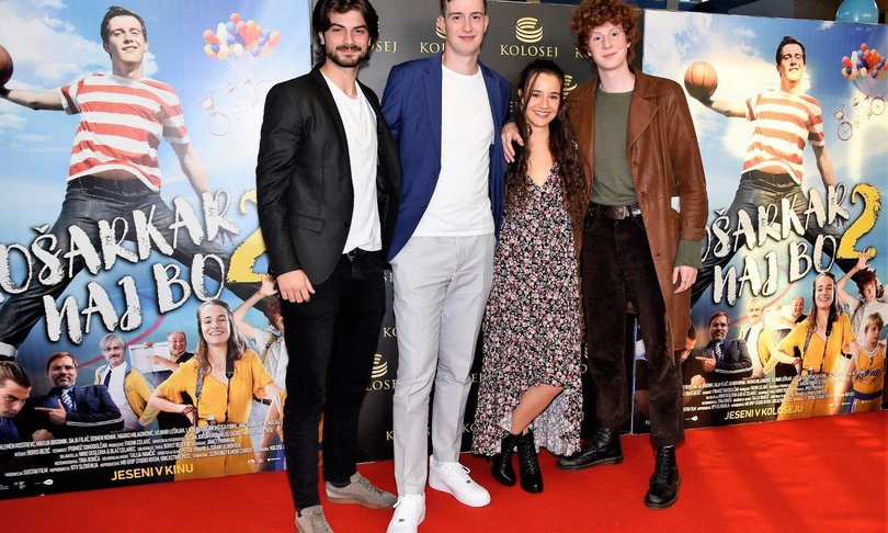 Domen Novak, Klemen Kostrevc, Gaja Filač, Matija Brodnik - Foto: Kolosej
