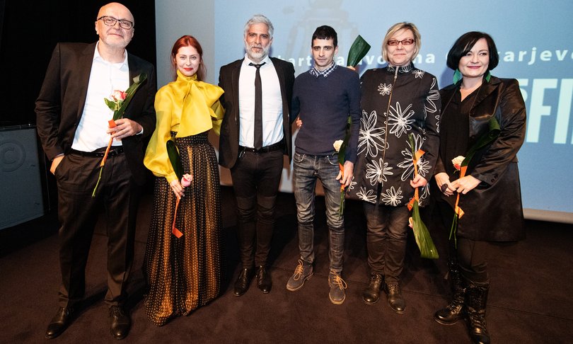 Miha Mazzini, Judita Franković Brdar, Sebastian Cavazza, Jernej Kogovšek, Neda R. Bric, Maja Gal Štromar - Foto: Katja Goljat