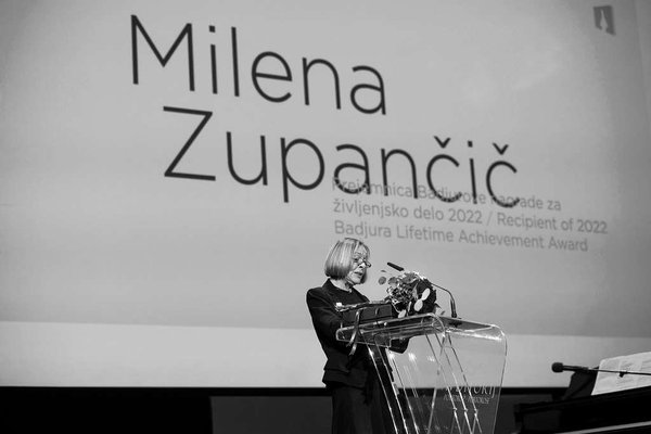 Nagovor Milene Zupančič ob prejemu Badjurove nagrade - Foto: Katja Goljat in Matjaž Rušt