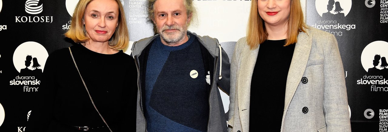 Nataša Bučar (direktorica SFC), Miha Hočevar (scenarist in režiser), Ursula Spruk (direktorica filmskega programa in marketinga Kolosej) - Foto: Kolosej
