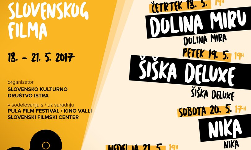 Dnevi slovenskega filma v Pulju