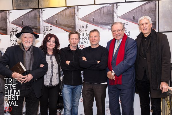 Od leve proti desni: Juraj Jakubisko, Damjan Kozole, Milčo Mančevski, Krzysztof Zanussi, foto Marija Belova