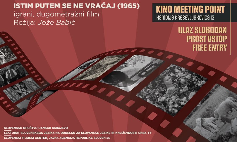 Plakat 7. dni slovenskega novega filma v Sarajevu. Foto Arhiv Slovenskega filmskega centra